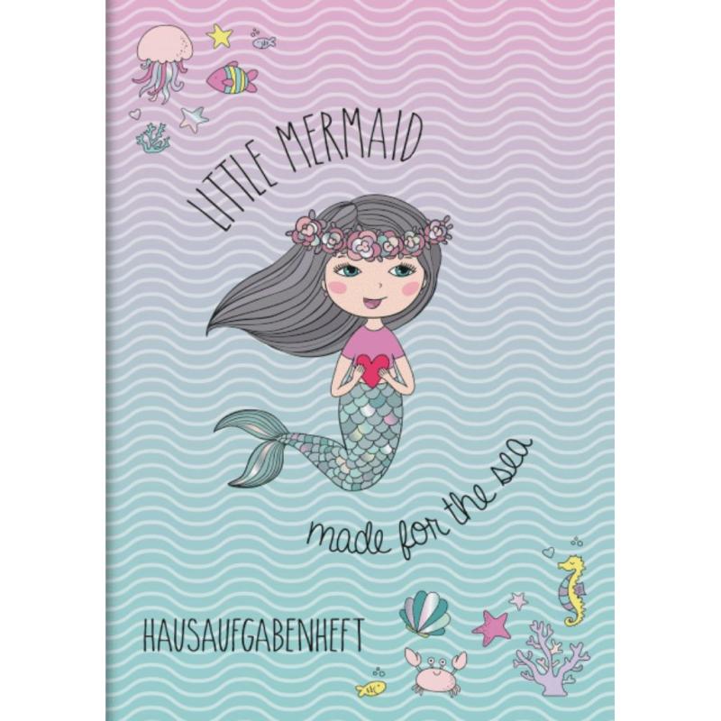 Brunnen Hausaufgabenheft pfiffig A5 Fantasy Little Mermaid