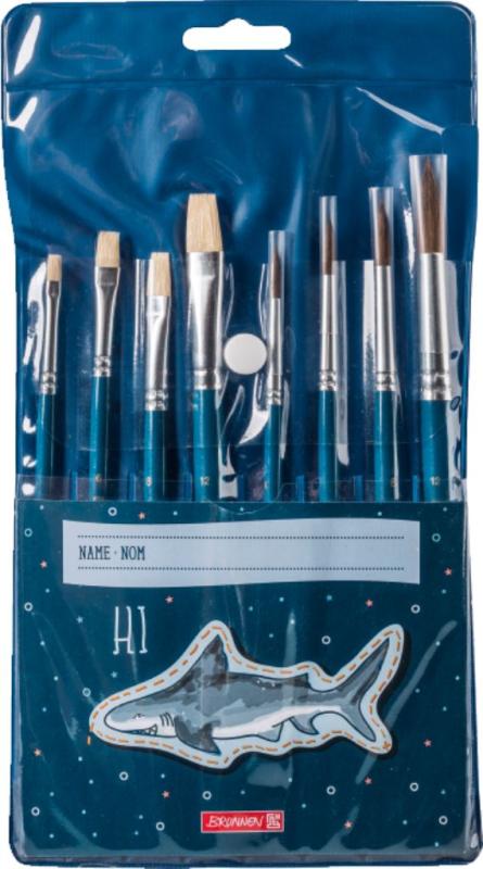 Brunnen 8-teiliges Schulpinsel-Set Happy Ocean