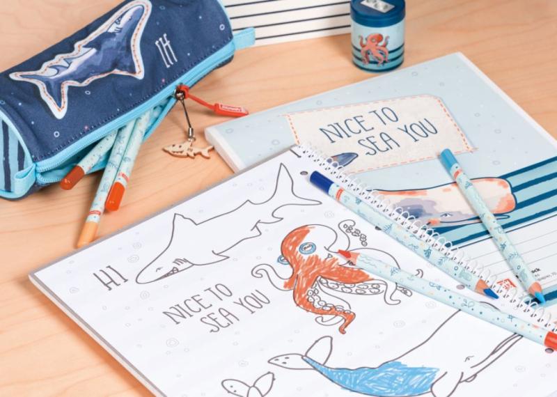 Brunnen Collegeblock A4 Premium Lin. 27 (liniert) Happy Ocean