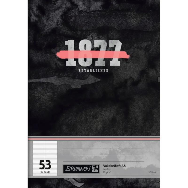 Brunnen Vokabelheft A5 Lineatur 53 32 Blatt neon