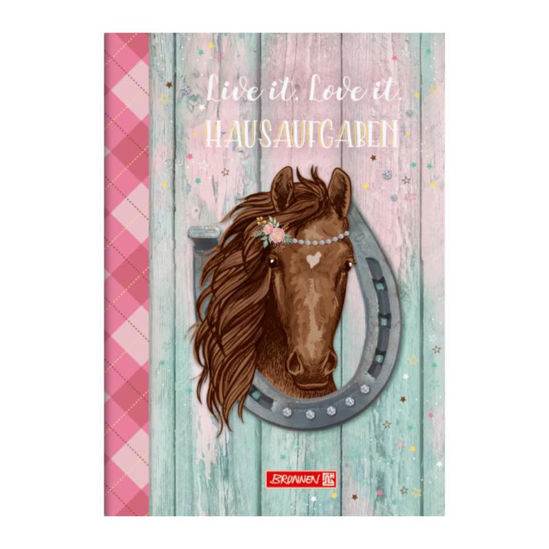 Brunnen Hausaufgabenheft pfiffig A5 Ponylove