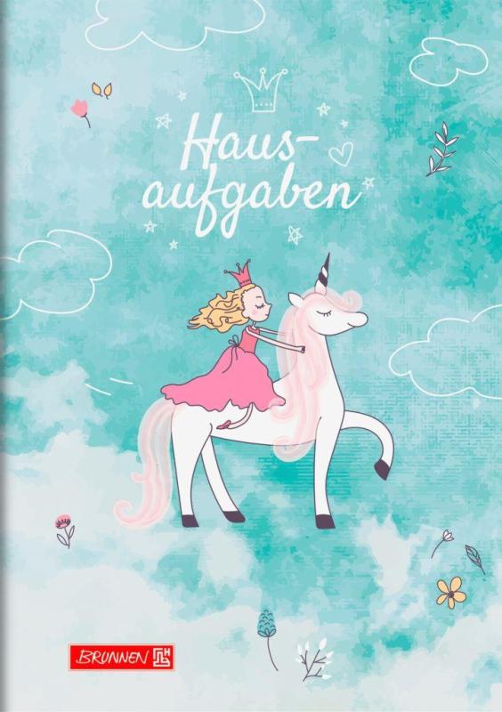 Brunnen Hausaufgabenheft pfiffig A5 Unicorn Princess