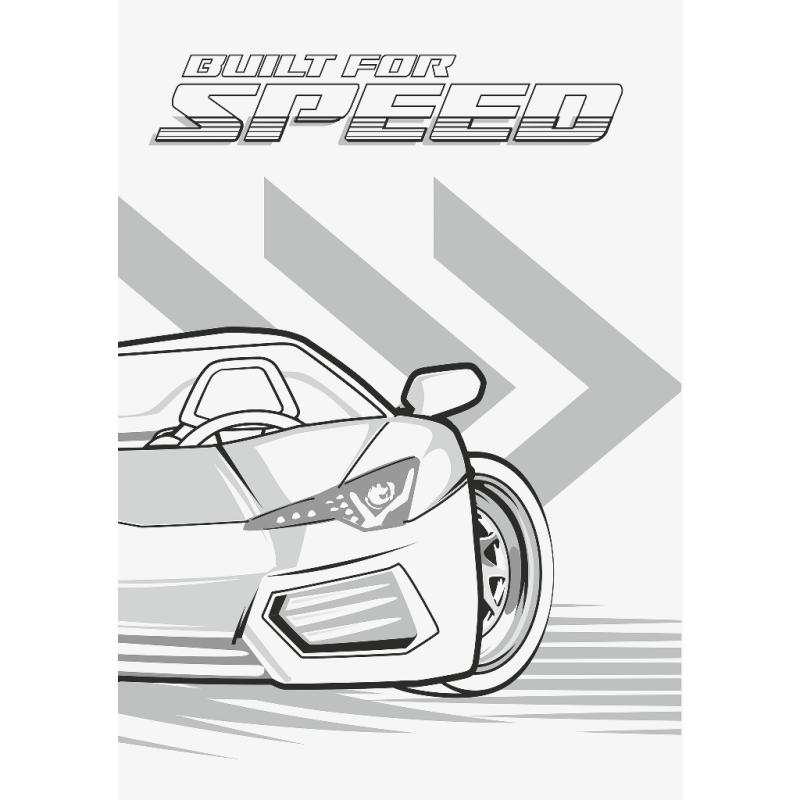 Brunnen Zeichenblock A3 20 Blatt Fast Wheels