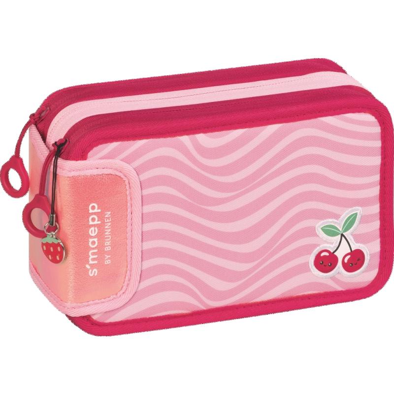 Brunnen Federmäppchen s'maepp 3 Reißverschlüsse Fruity Love