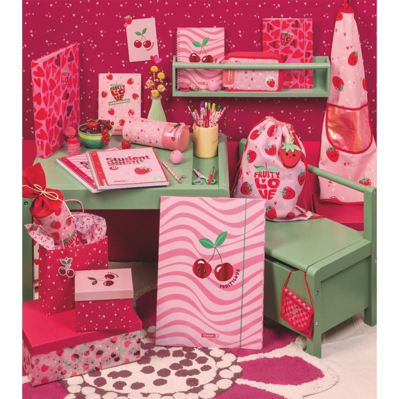 Brunnen Collegeblock A4 Student Premium 80 Blatt Lin.28 Fruity Love