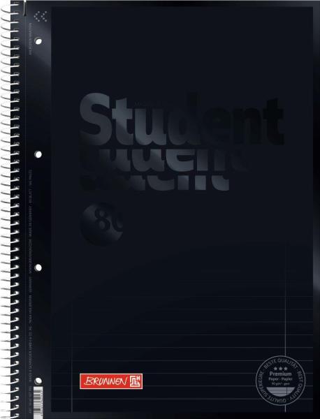 Brunnen Collegeblock A4 Student Premium 80 Blatt Lineatur 27 Colour Code