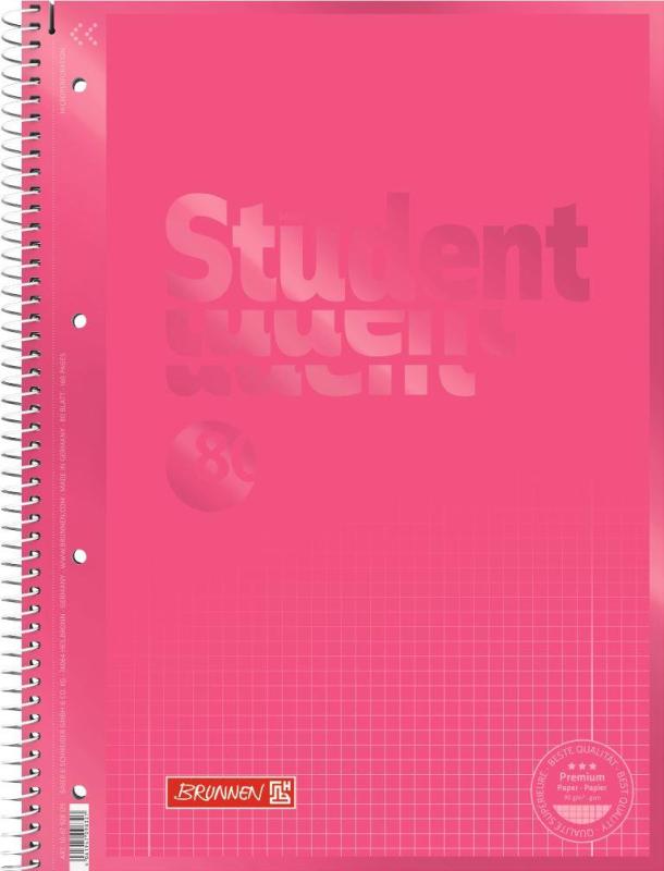 Brunnen Collegeblock A4 Student Premium 80 Blatt Lineatur 28 Colour Code