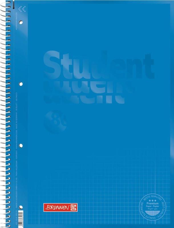 Brunnen Collegeblock A4 Student Premium 80 Blatt Lineatur 28 Colour Code