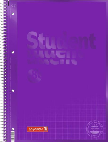Brunnen Collegeblock A4 Student Premium 80 Blatt Lineatur 28 Colour Code