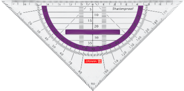 Brunnen Geometrie-Dreieck 16 cm Colour Code