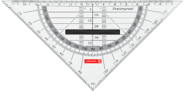 Brunnen Geometrie-Dreieck 16 cm Colour Code