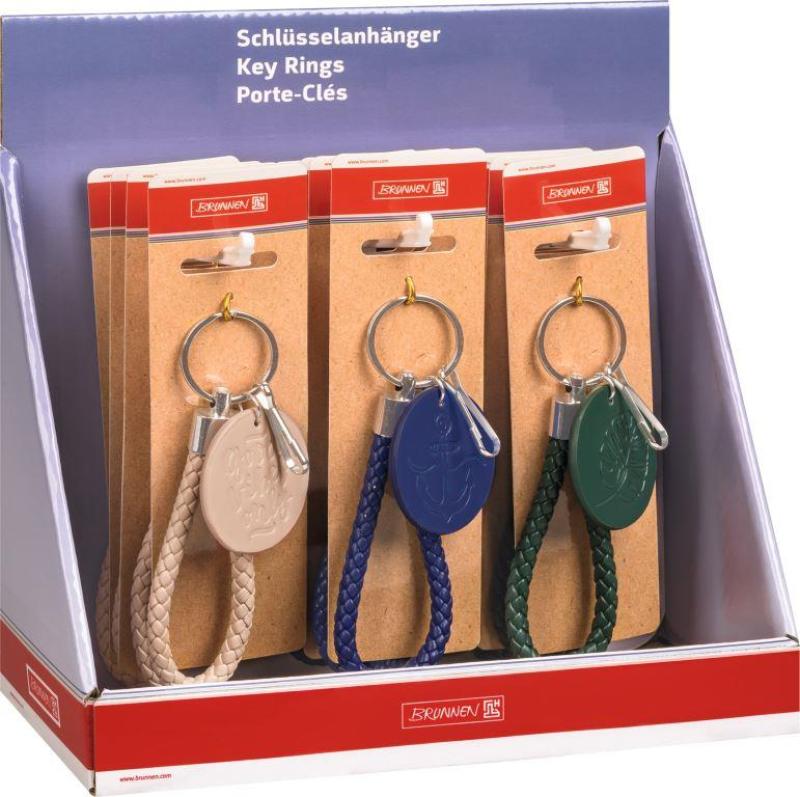 Brunnen Schlüsselanhänger Segeltau sortiert