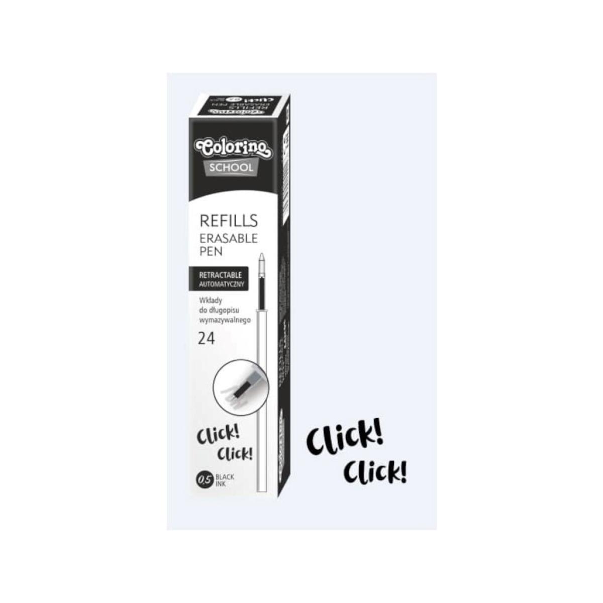 Colorino Gel-Mine erasable black 0.5