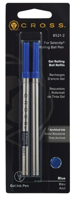 Cross Refill Rollerball-Gel-Mine M 2 Stück blau
