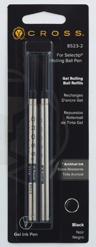 Cross Refill Rollerball-Gel-Mine M 2 Stück schwarz