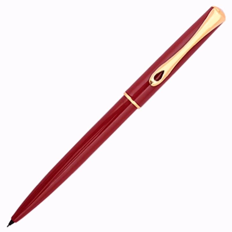 Diplomat Druckbleistift Traveller dark red gold 0.5