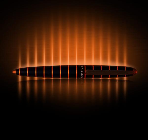 Diplomat Füllhalter Elox ring schwarz orange