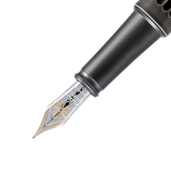 Diplomat Füllhalter Aero oxyd messing 14KT