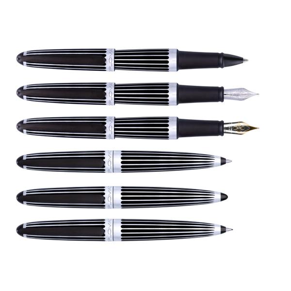 Diplomat Füllhalter Aero "stripes black"