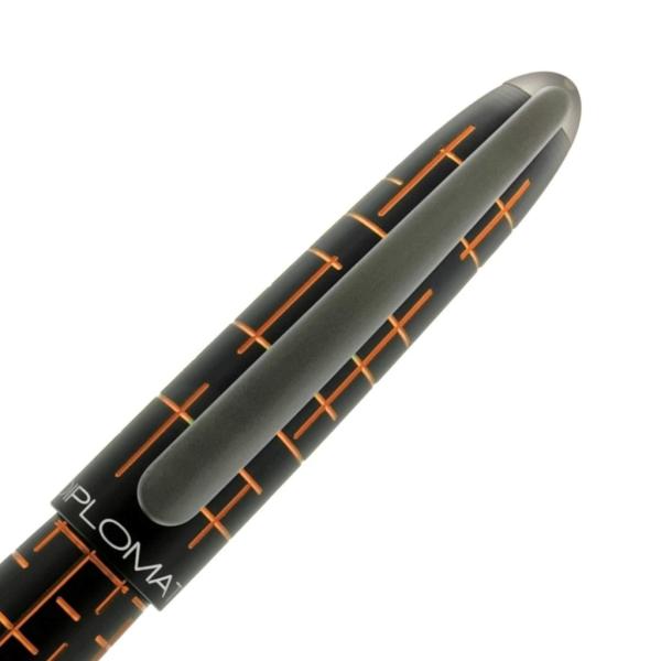 Diplomat Füllhalter Elox Matrix schwarz orange 14 kt