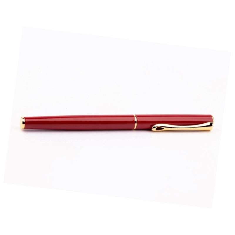 Diplomat Füllhalter Traveller dark red gold