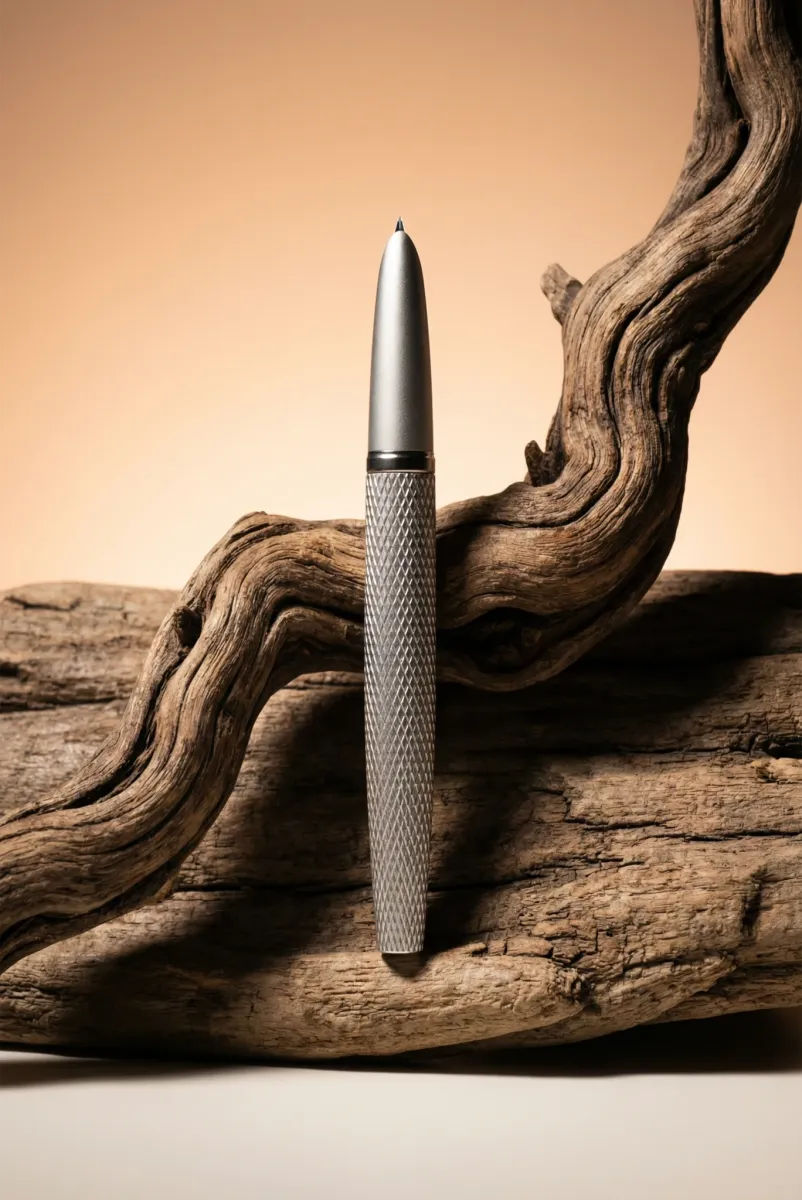 Diplomat Füllhalter "Viper" silber guillochiert F/M