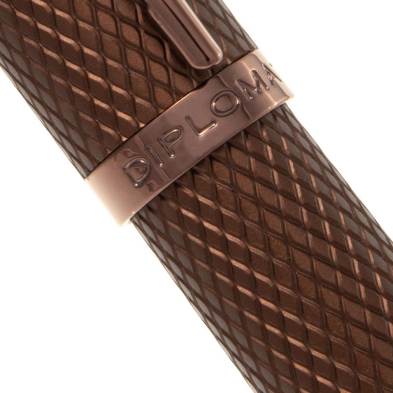 Diplomat Kugelschreiber "Viper" braun guillochiert easyFlow