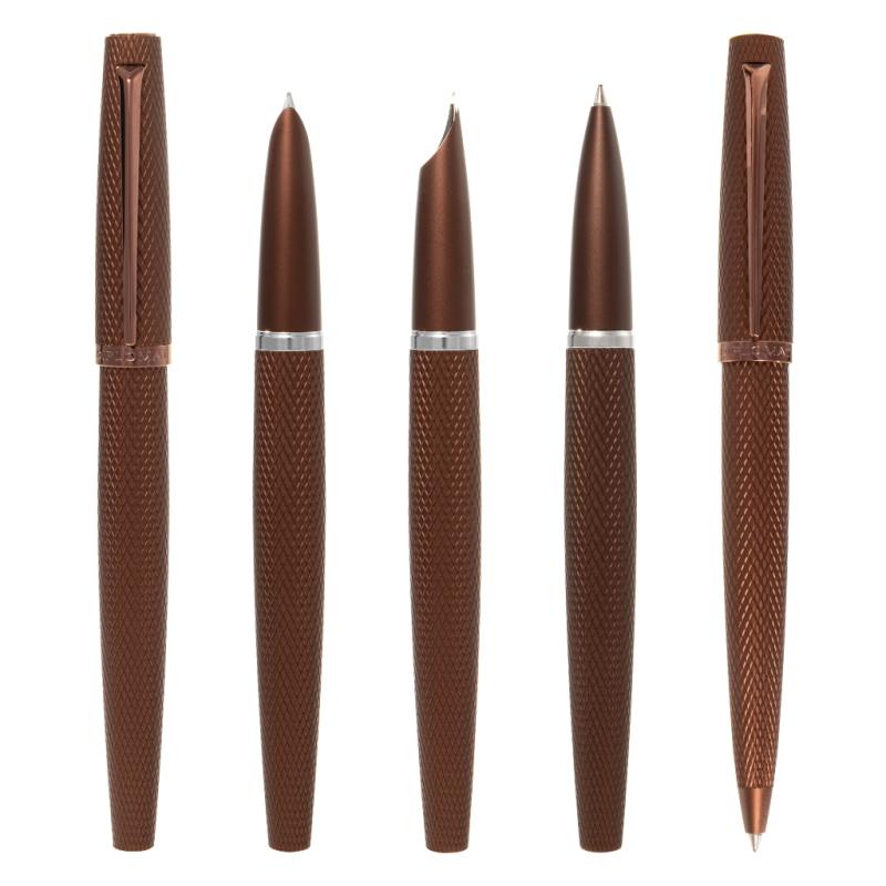 Diplomat Kugelschreiber "Viper" braun guillochiert easyFlow