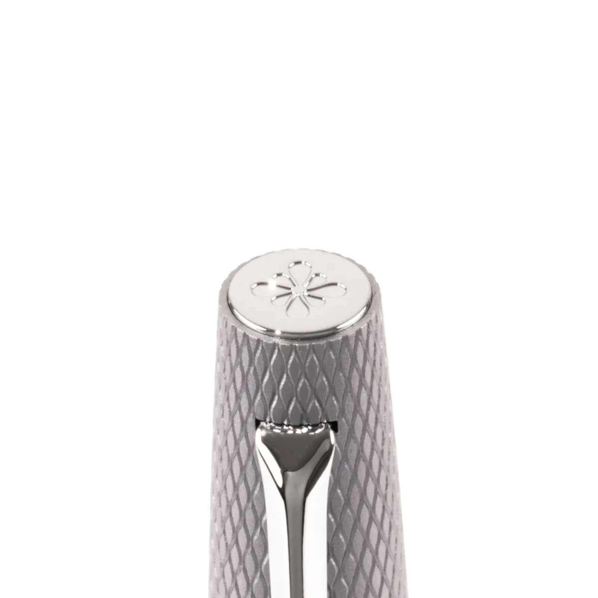 Diplomat Tintenroller Viper silber guillochiert