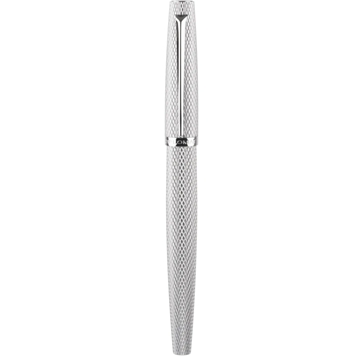 Diplomat Tintenroller Viper silber guillochiert