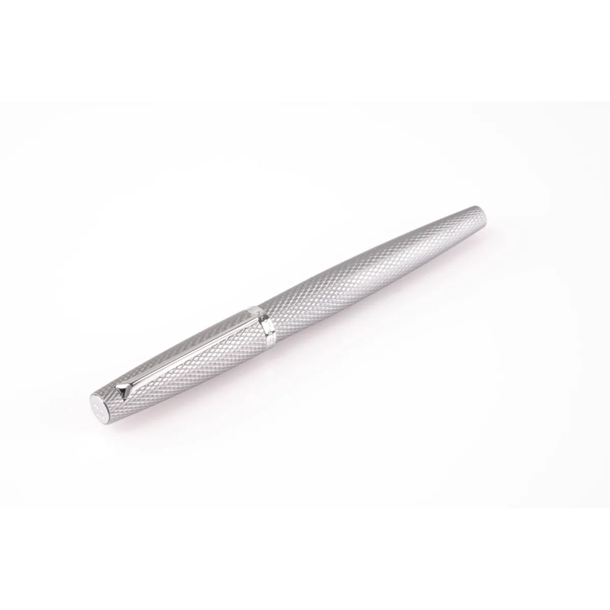 Diplomat Tintenroller Viper silber guillochiert