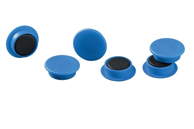 Durable Magnet rund Ø 21mm 6 Stück blau