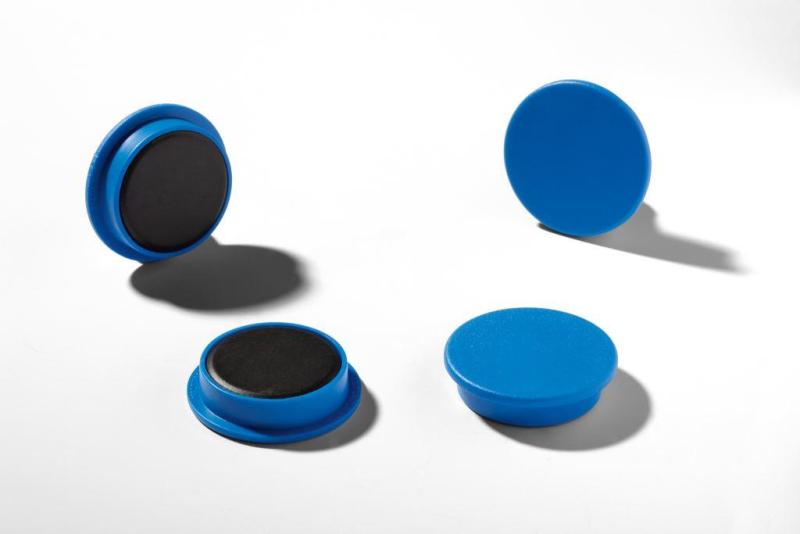 Durable Magnet rund Ø 32mm 4 Stück blau