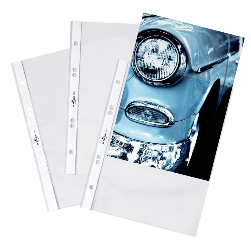 Durable 25 Stück Prospekthülle A5 PP Business oben offen glasklar