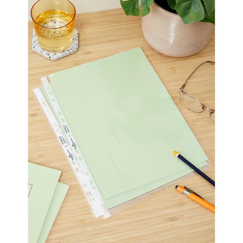 Durable 50 Stück Prospekthülle A4 PP Premium oben offen glasklar