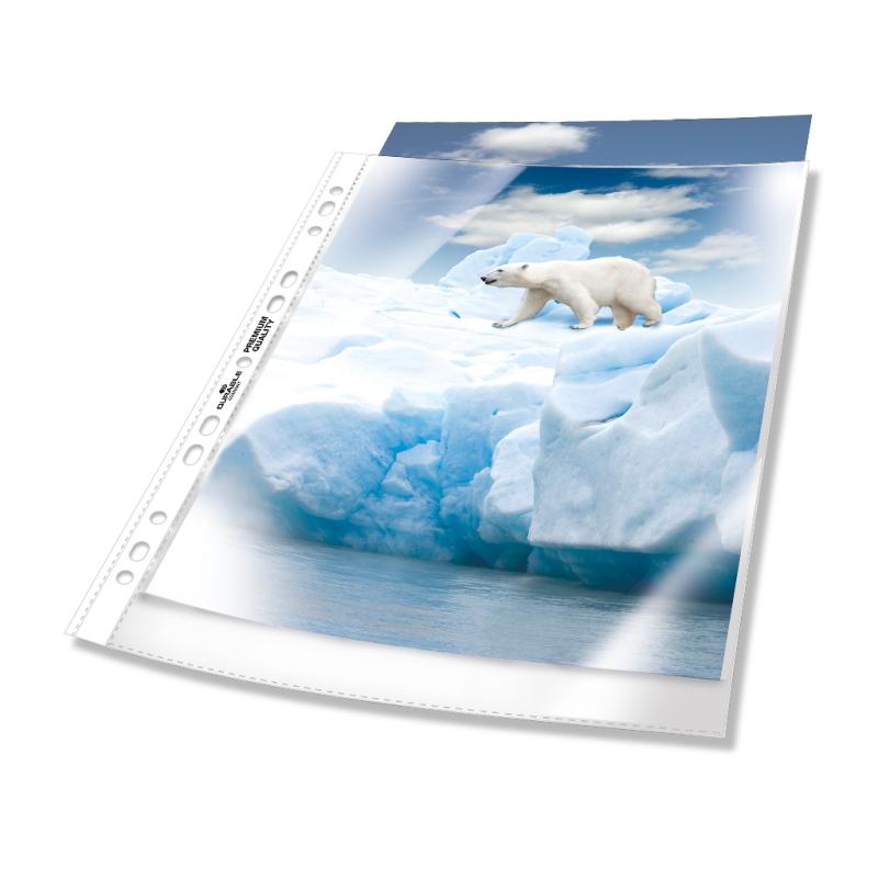 Durable 50 Stück Prospekthülle A4 PP Premium oben offen