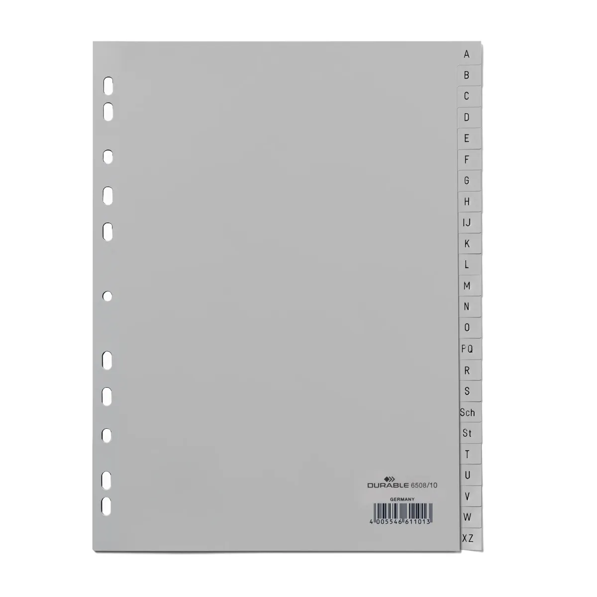 Durable Kunststoff-Register A4 PP 24-teilig A-Z grau