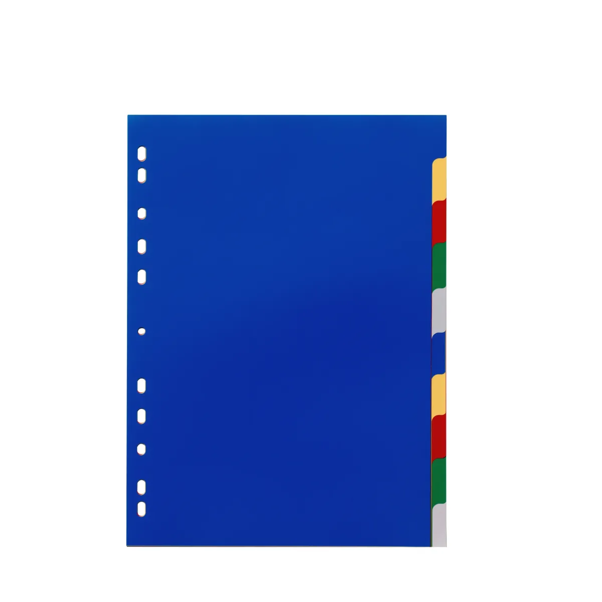 Durable Kunststoff-Register A4 PP 10-teilig blanko farbig