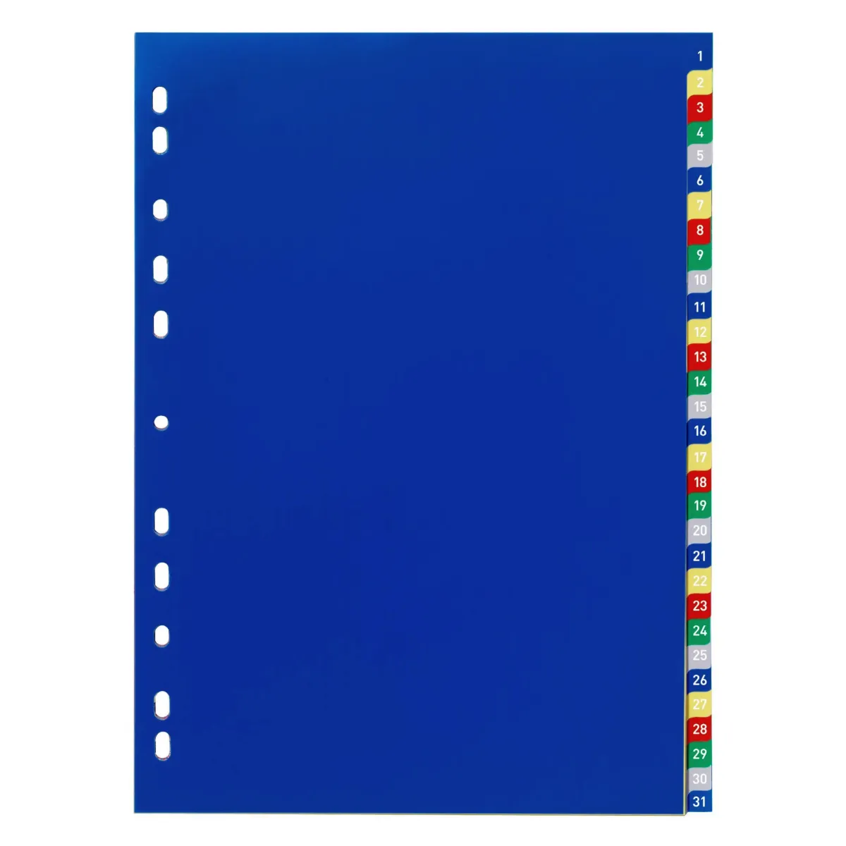 Durable Kunststoff-Register A4 PP 31-teilig 1-31 farbig