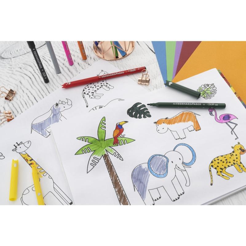 Eberhard Faber Colori Filzstifte Animal (12er Etui)