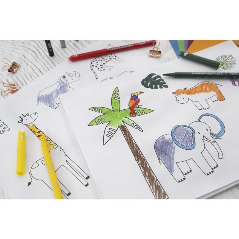 Eberhard Faber Colori Filzstifte Animal (12er Etui)