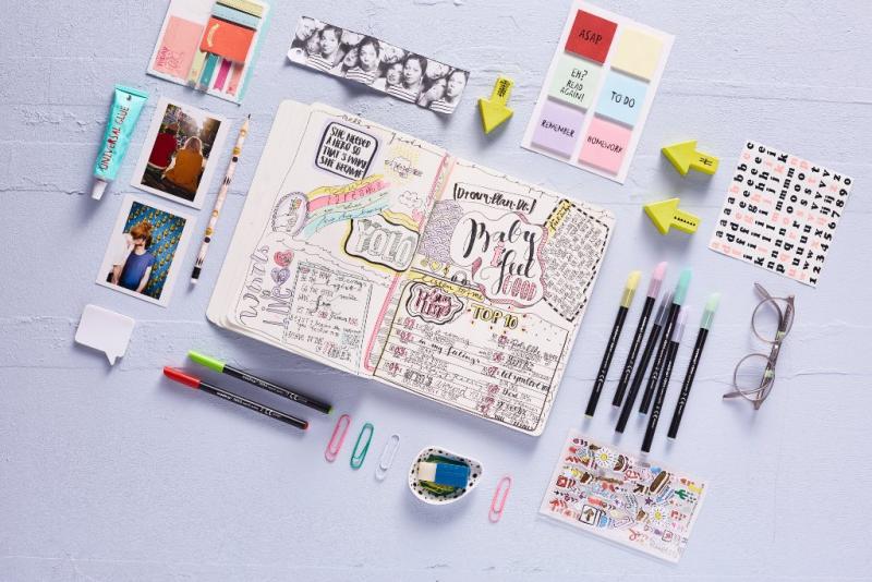 Edding 1200 Fasermaler fein 14 Stück Set (12+2) incl. Schlamperetui