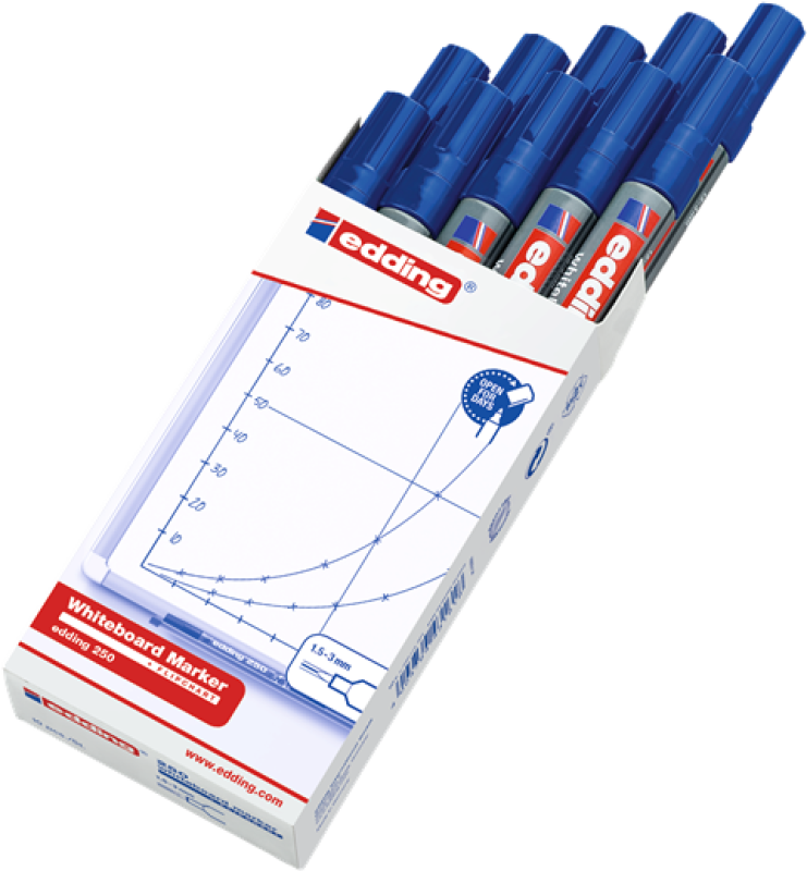 Edding 250 Whiteboard Marker - blau