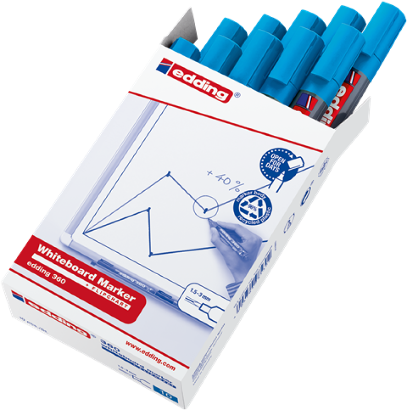 Edding 360 Board Marker - hellblau