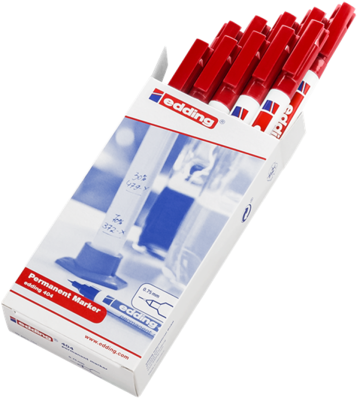 Edding 404 Permanent Marker - rot