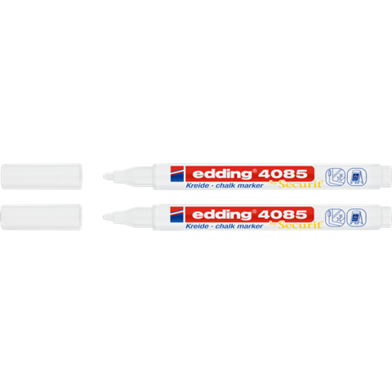 Edding 4085 Kreidemarker by Securit - 2er Blister weiß