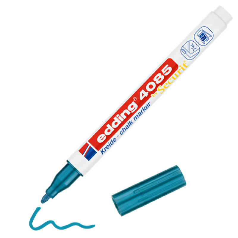 Edding 4085 Kreidemarker by Securit - 4er Blister metallic