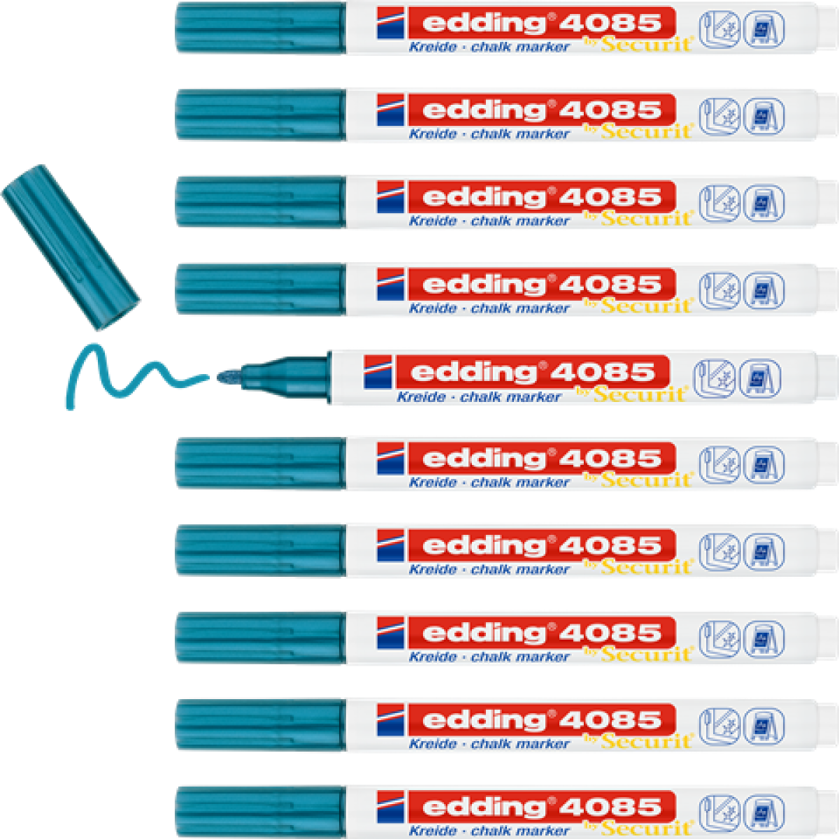 Edding 4085 Kreidemarker by Securit - blau-metallic