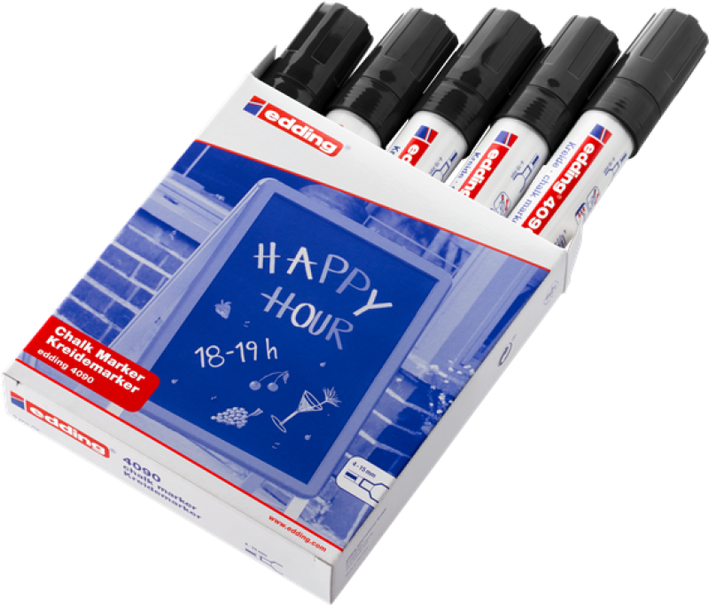 Edding 4090 Kreidemarker - schwarz