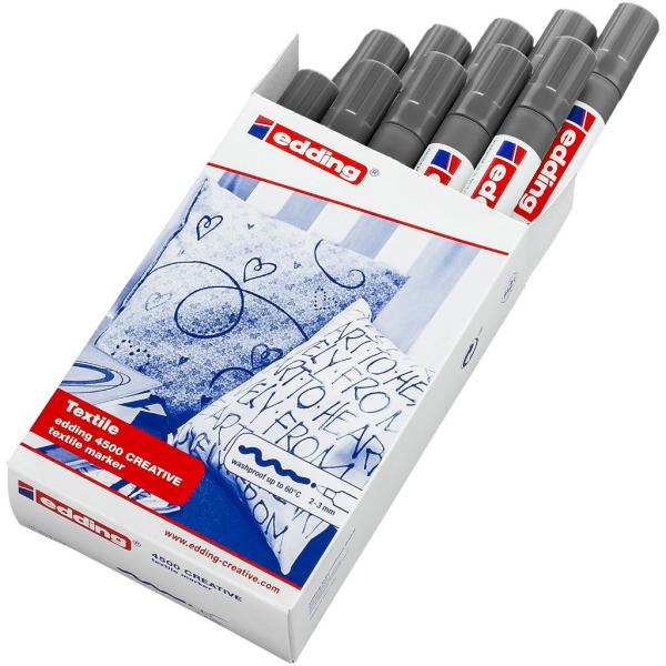 Edding 4500 Textilmarker grau